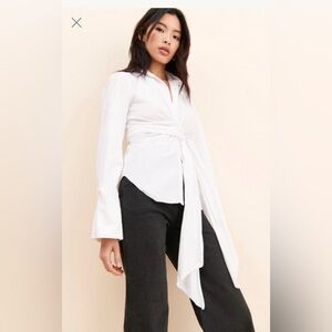 Ronny Kobo Collection White Button Down Shirt